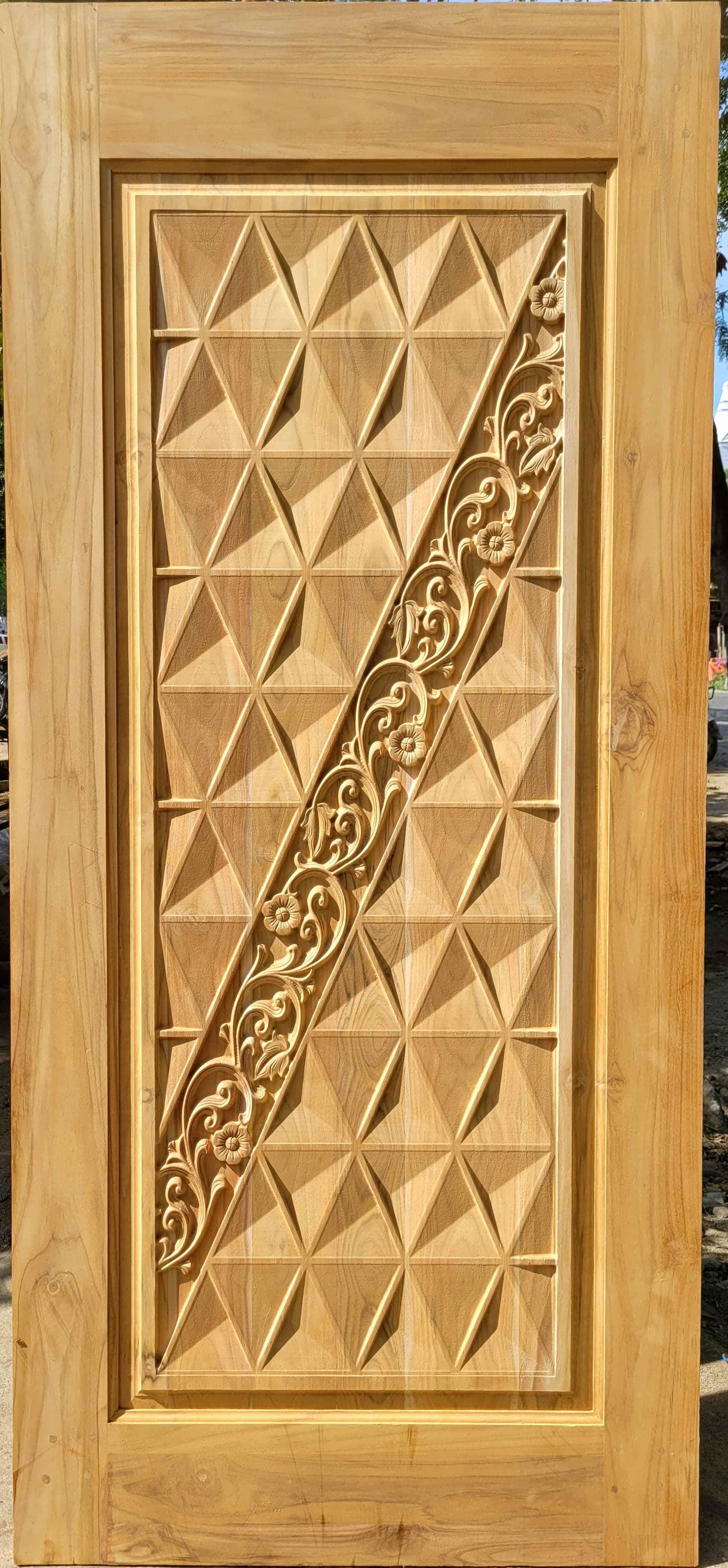 Modern Geometric & Floral Door